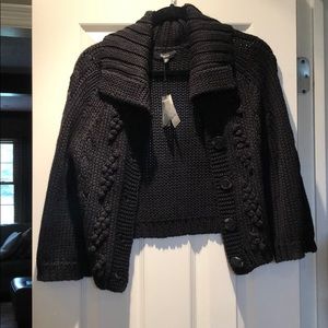 Express black 3/4 sleeve knit sweater